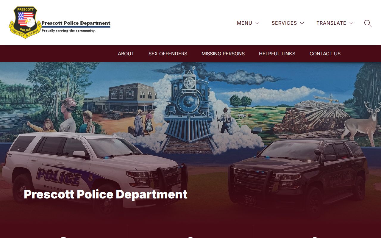Prescott Police Department source for Prescott arrest records in Nevada County